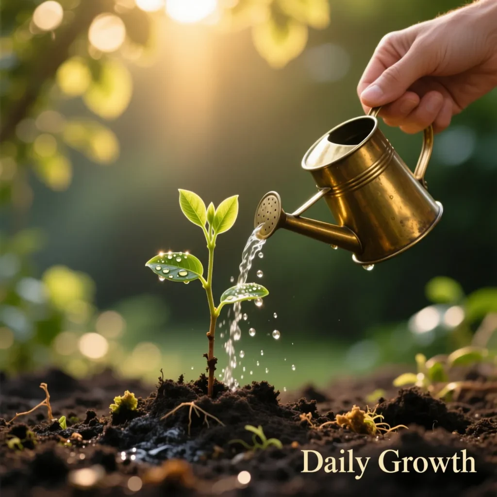 Confidence is a tree that needs watering daily