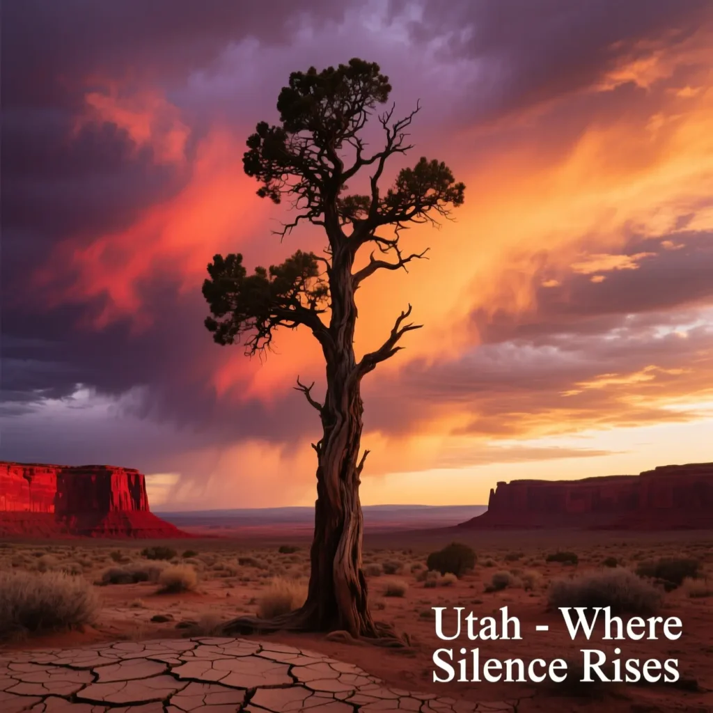 exclamation point on the salt flats