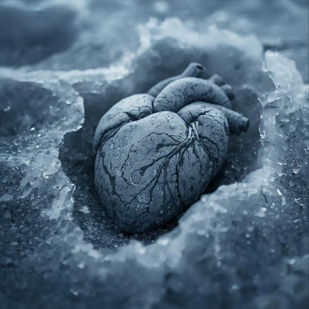 Her heart is a cold stone.