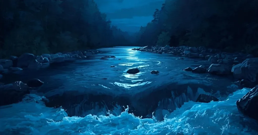 Night as a cooling river