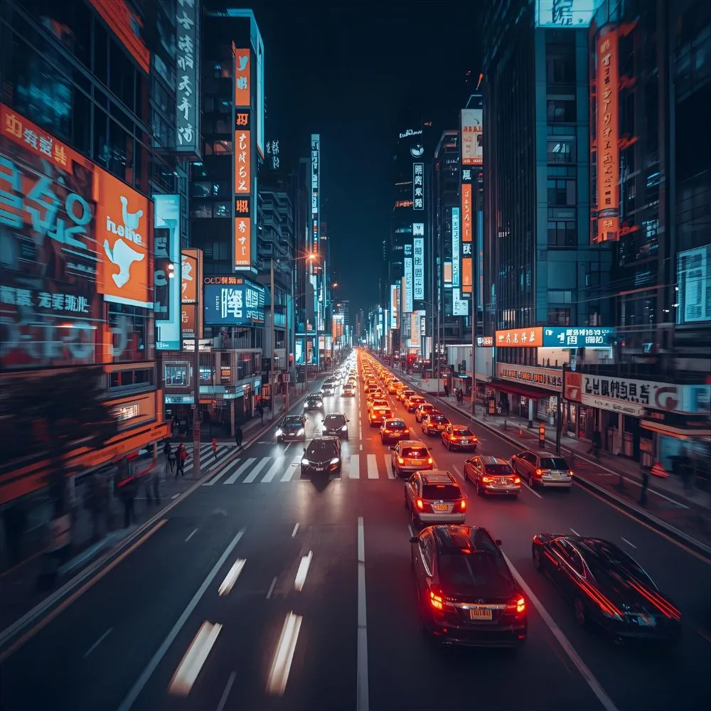 The city never sleeps.