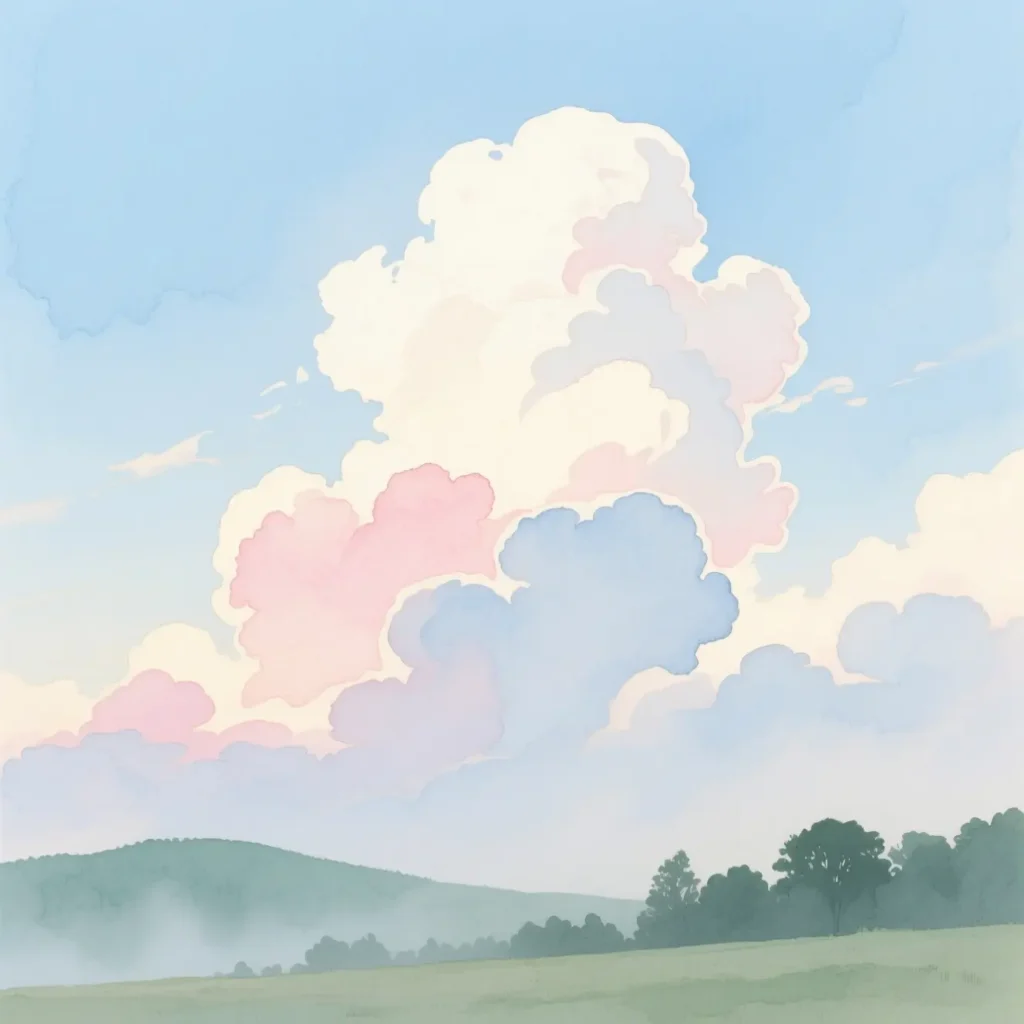 The clouds are nature’s watercolor strokes