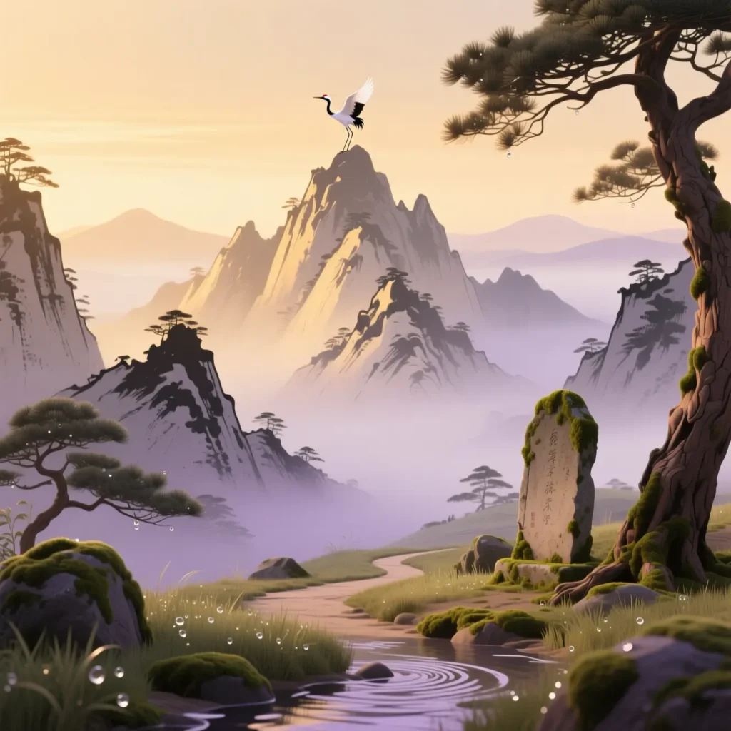 The mountain is a stone poem