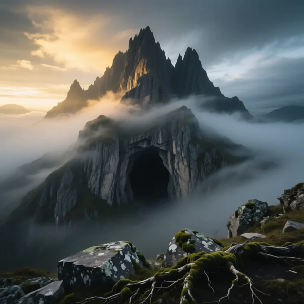 The mountain is a timeless guardian of secrets