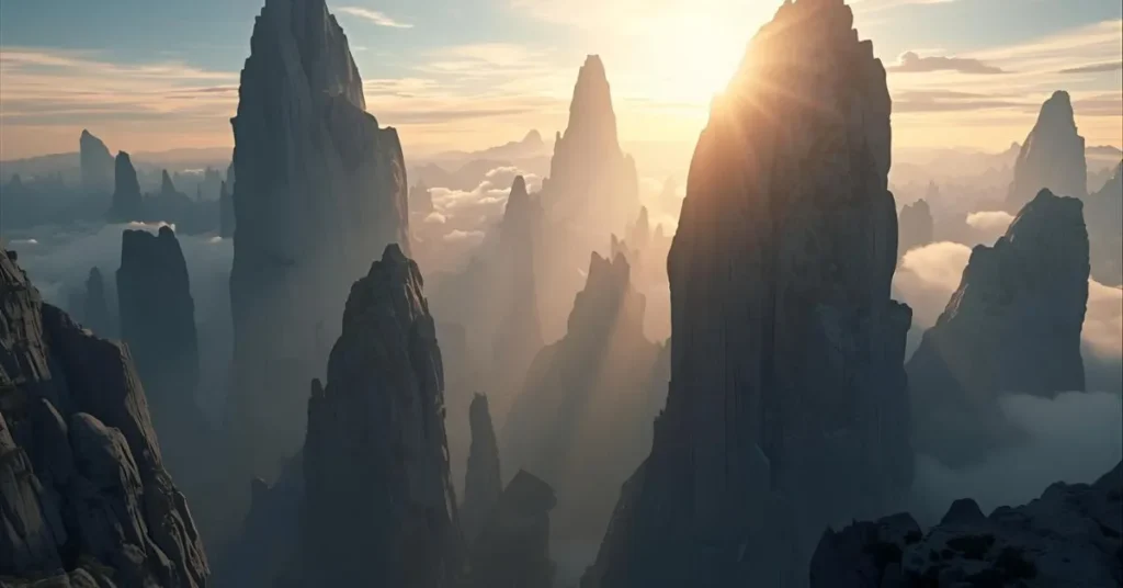 The mountains are nature’s skyscrapers.