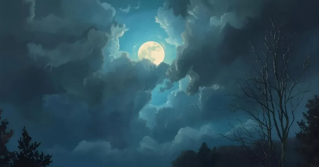 The night is a velvet blanket